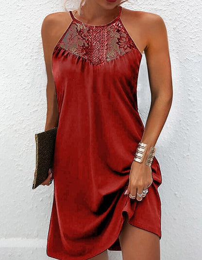 LP | sleeveless lace dress