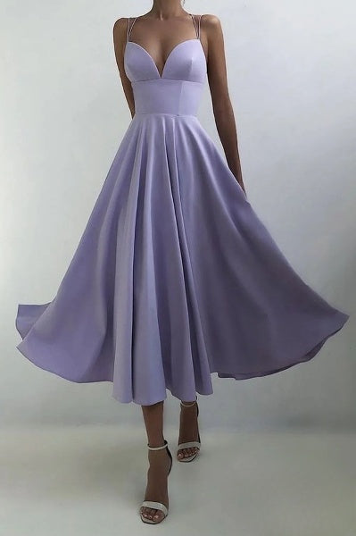 LP | Maxi dress with V-neck and no-frills back