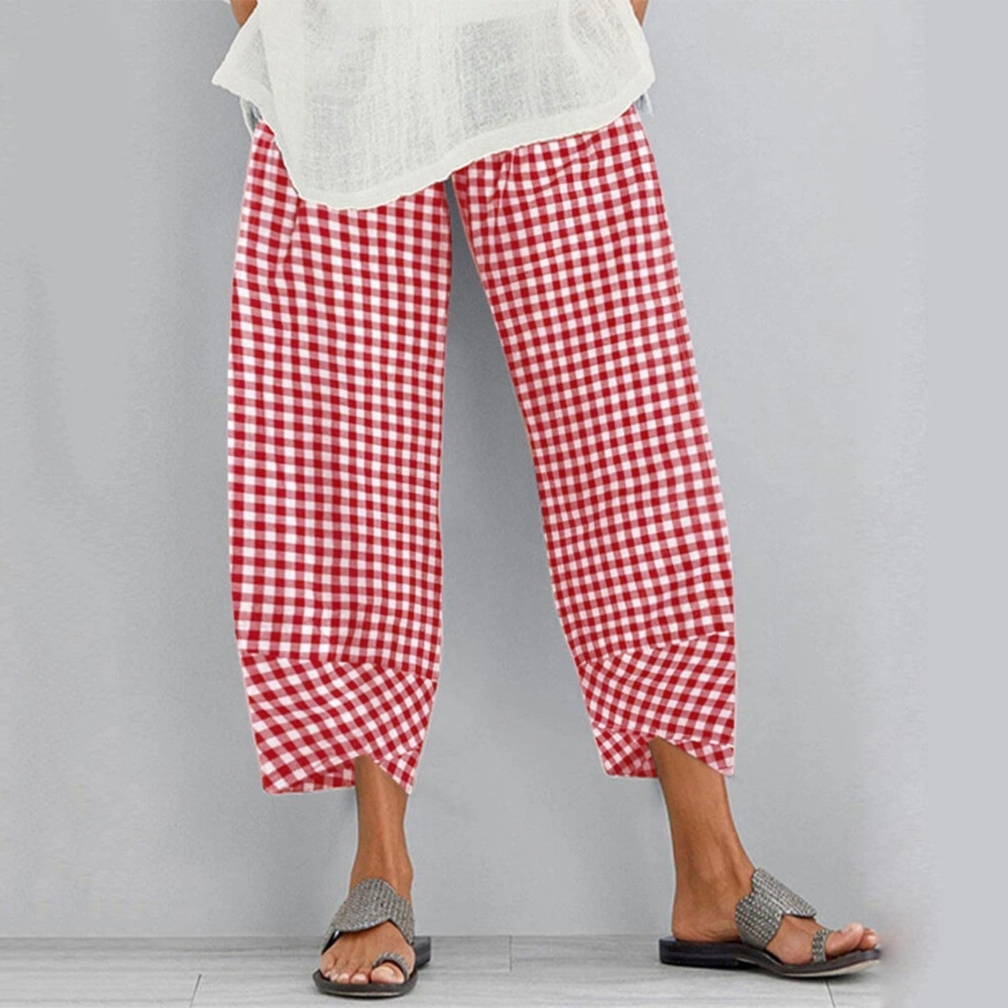 Nora - Cotton and linen pants