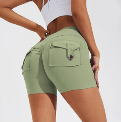 High-waisted shorts