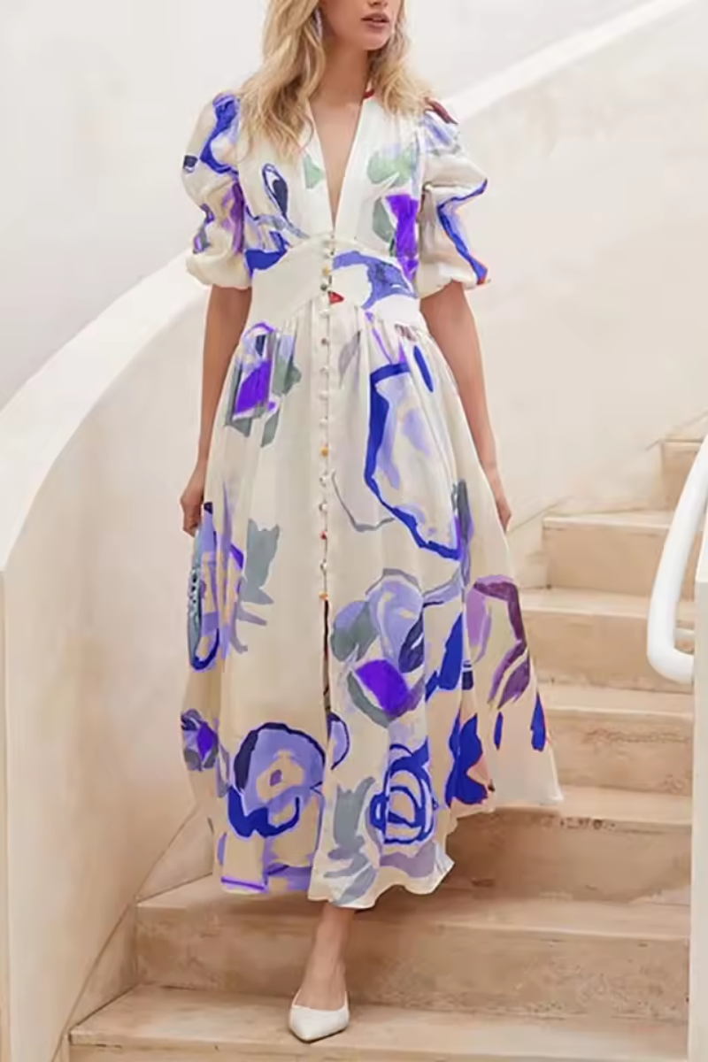 Isla | Women's Printed Long Beach Dress
