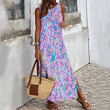 LP | Printed dress with slit