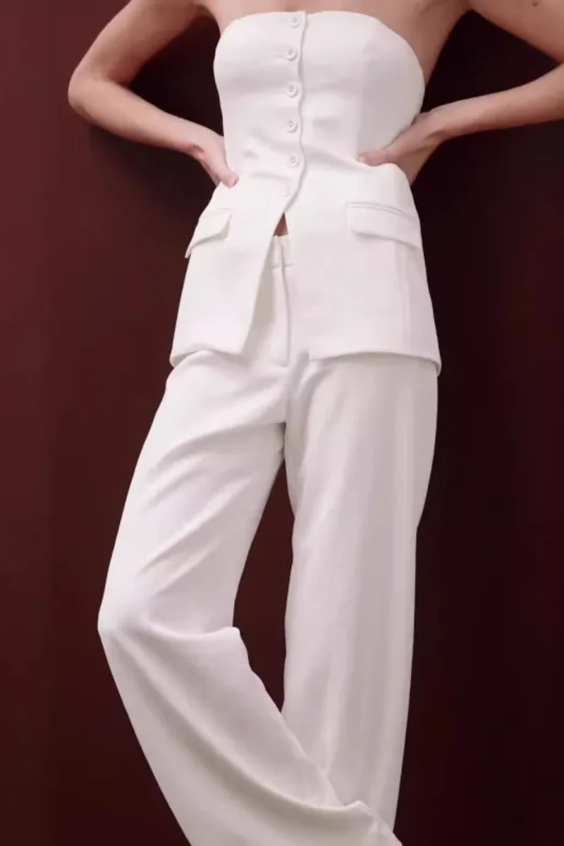 Elena | Women's Tube Top & Pants Set