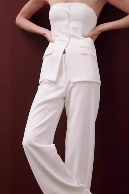 Elena | Women's Tube Top & Pants Set