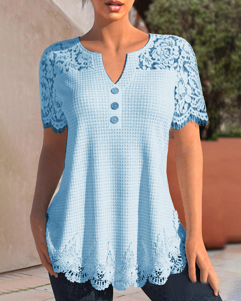 Cm | Structured lace blouse