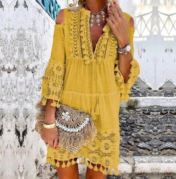 LP | Boho Lace Mini Dress