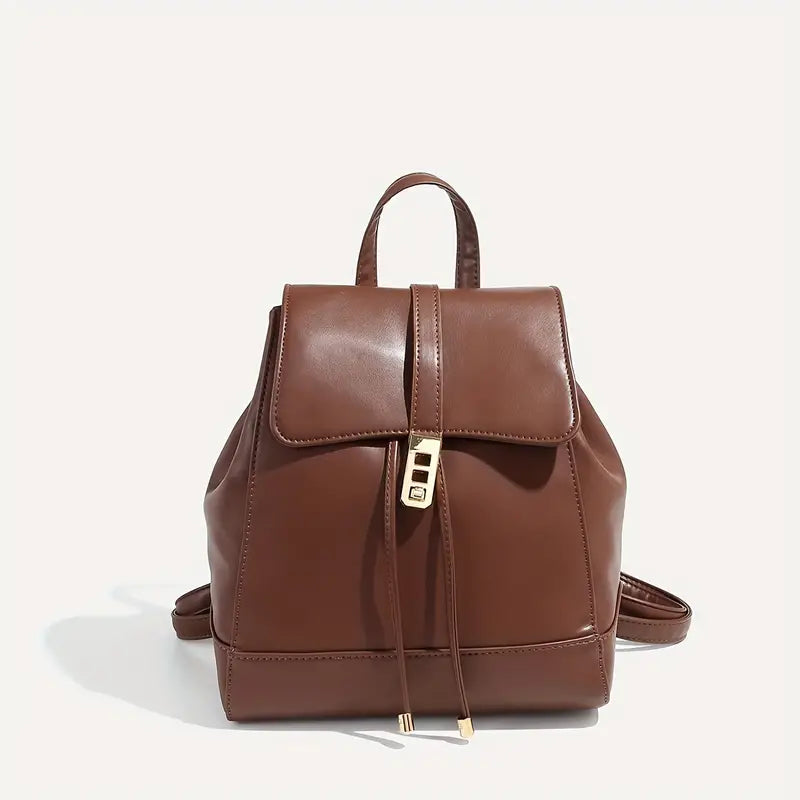 Ziah | Elegant leather travel backpack for women