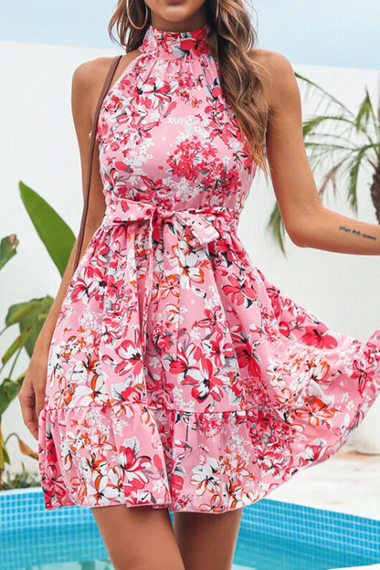 Flora | Women's Floral Halter Dress