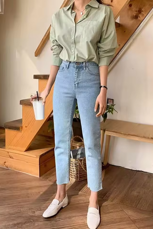 Tessa | Women's High Waist Straight Jeans