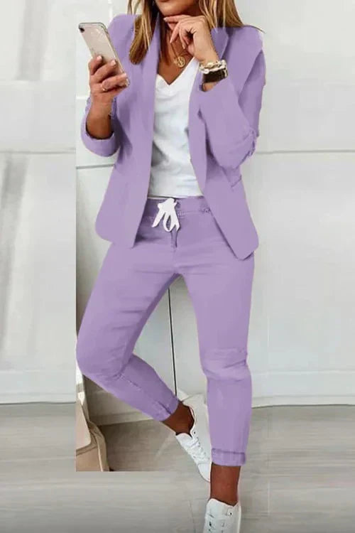 Long-sleeved blazer and pants