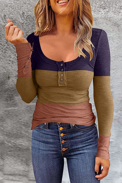 LP | Striped long-sleeved blouse