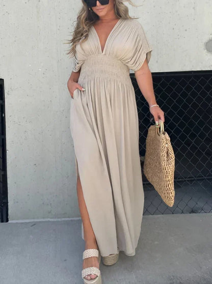 LP | Maxi long V-neck dress