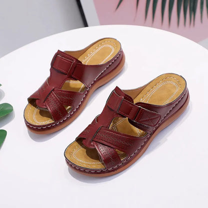 EVELYN | Non-slip orthopedic leather sandals