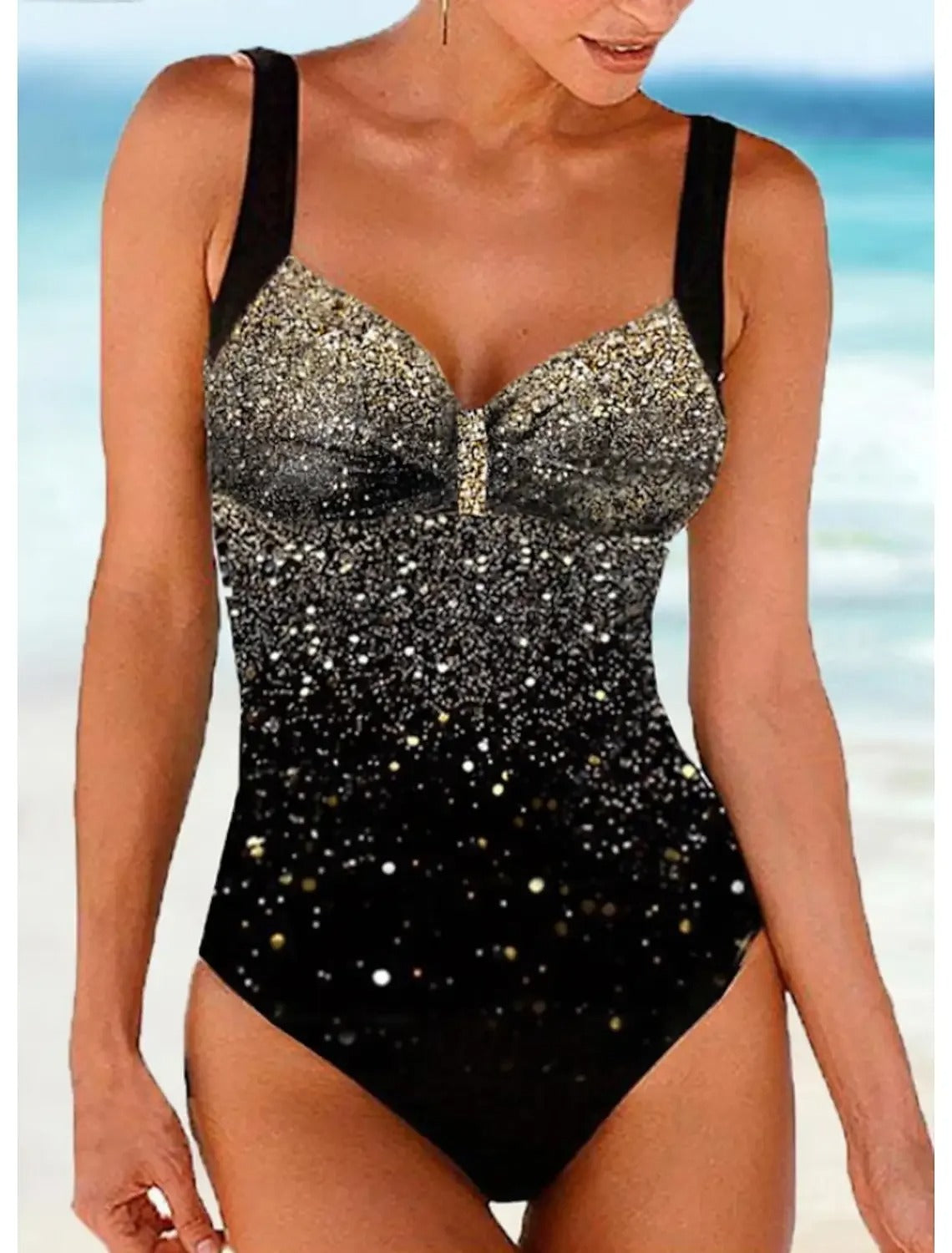 LolaBeach - Sequin print swimsuit