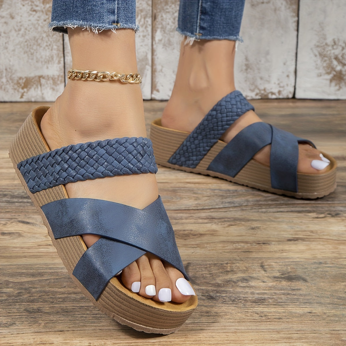 Hannah | Woven Sandals - Effortless modern look
