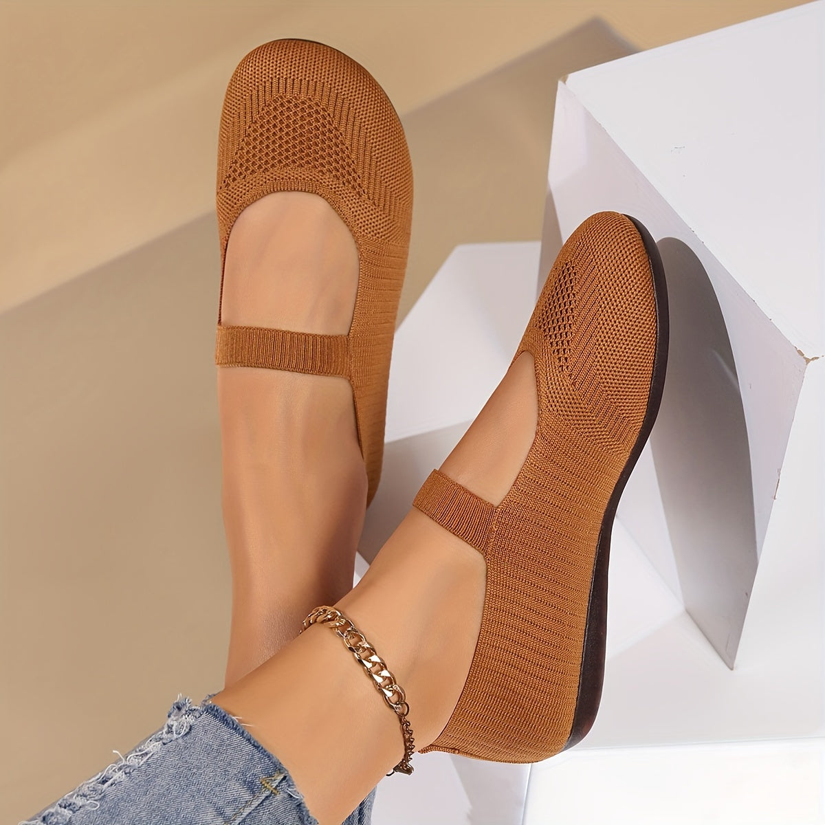 LP | elegant knit ballet flats