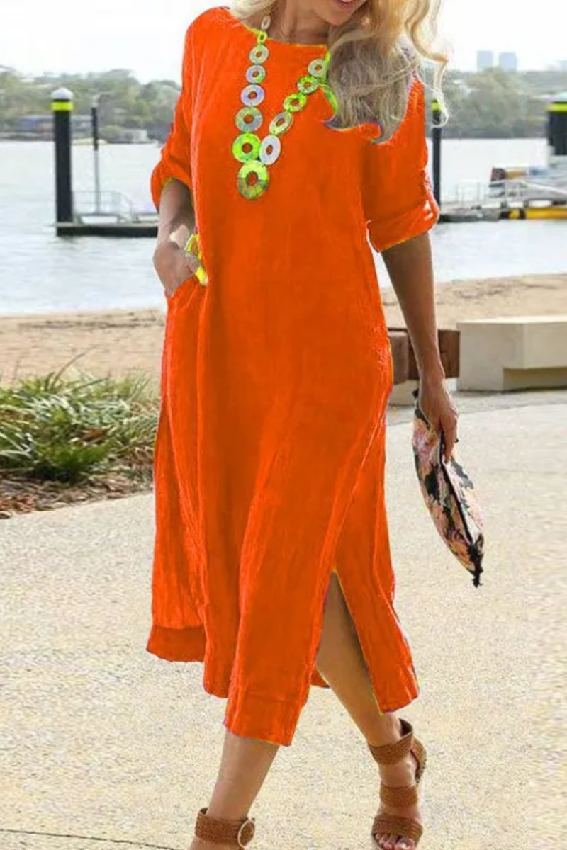 Clara | Women's Long Shirt Dress