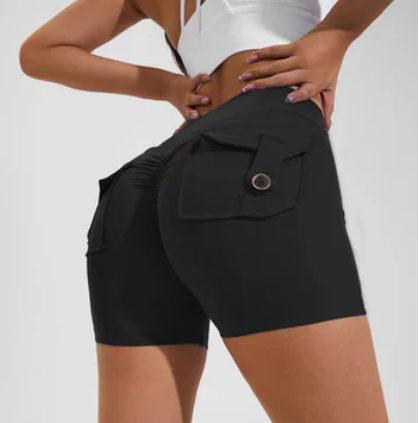 High-waisted shorts
