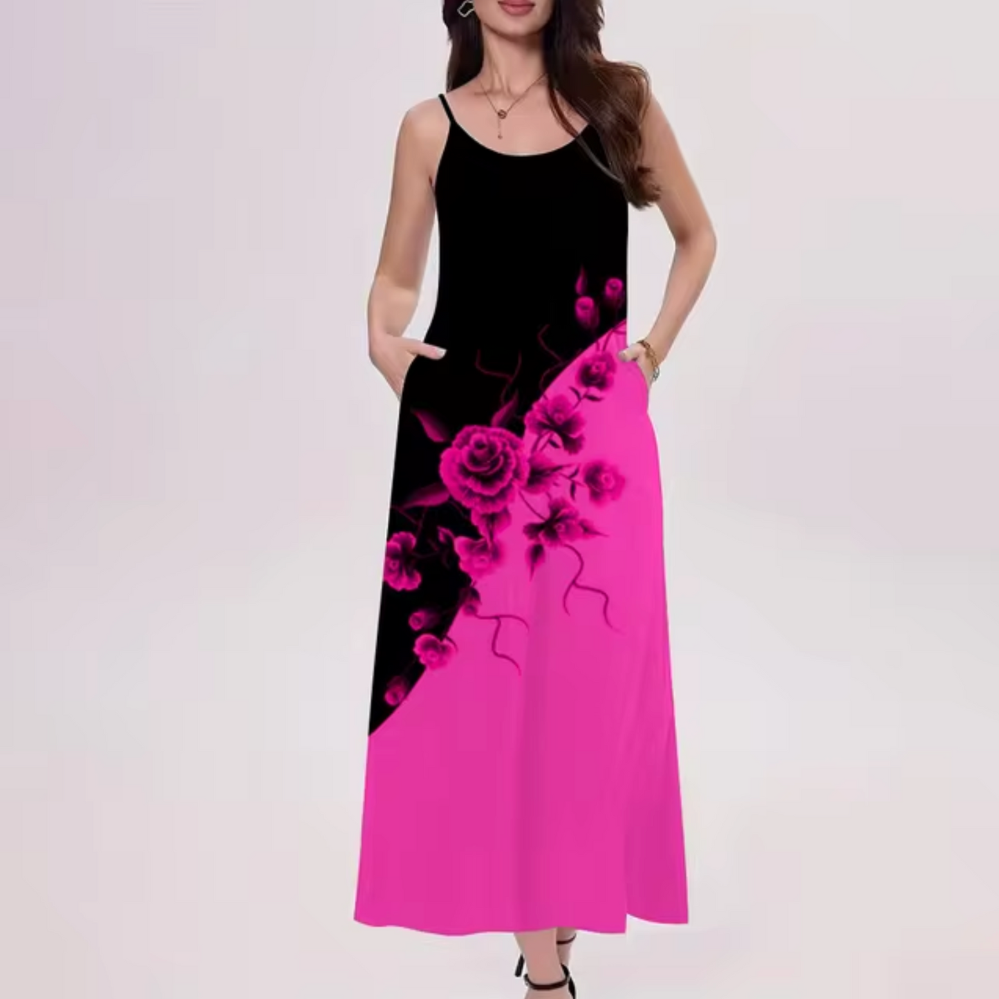 LP | Color Block Long Dress