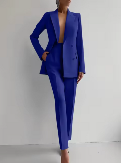 Mariza - Pleated blazer and pants set
