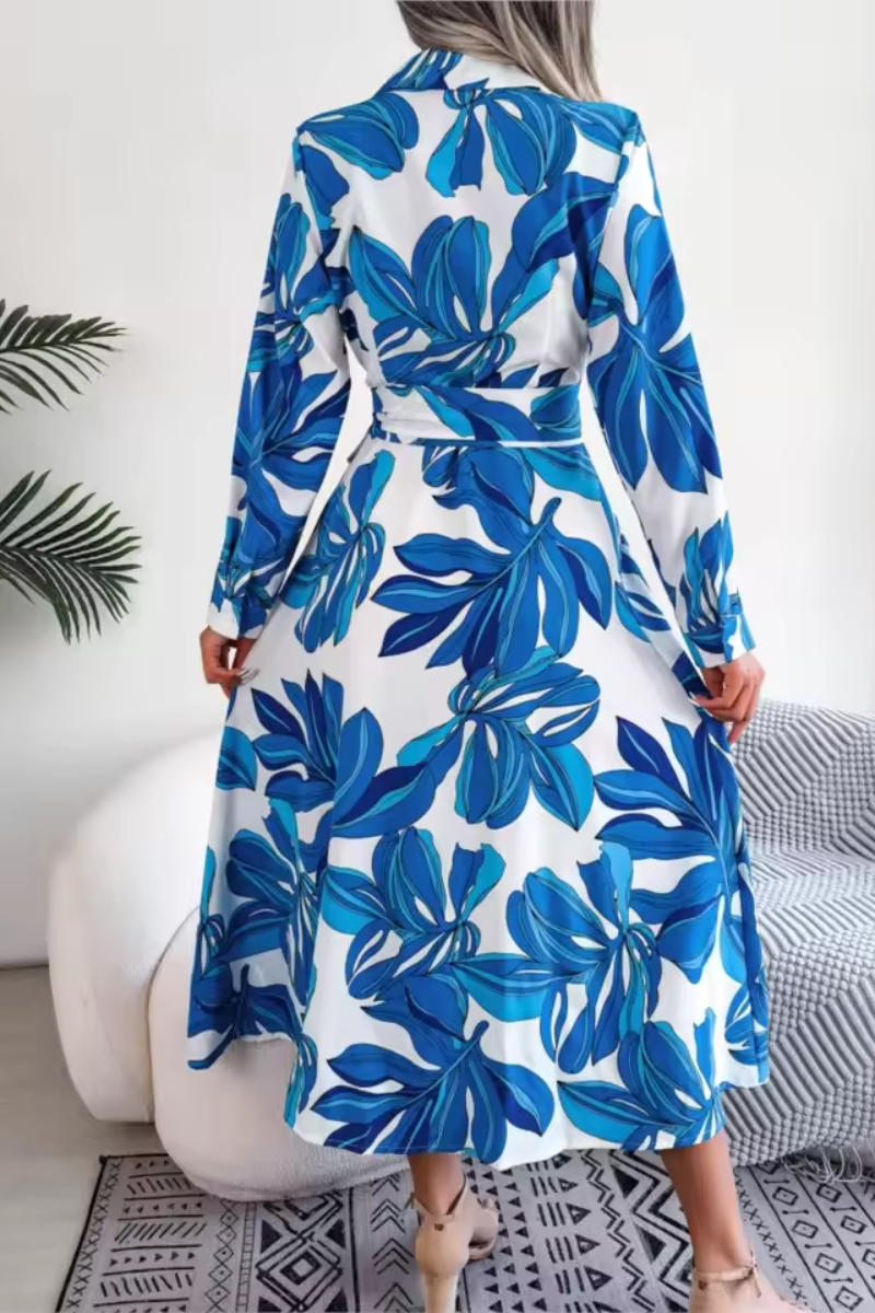 Women's Floral Print Shirt Dress