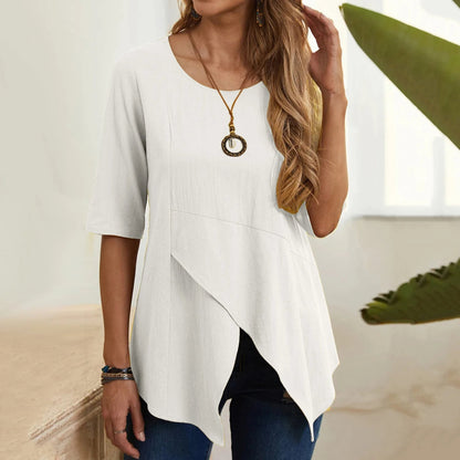 ByLina - Round-neck blouse