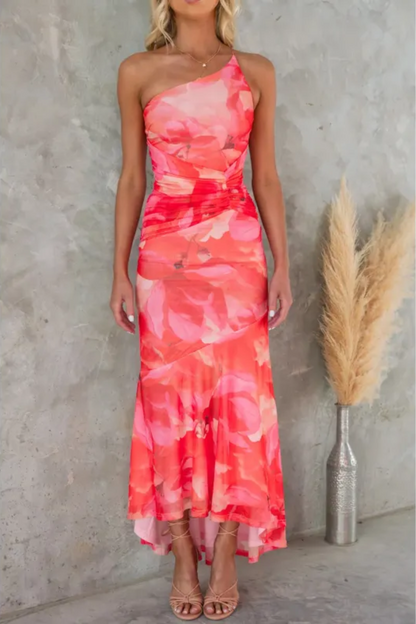 Maya | Women's One-Shoulder Floral Dress