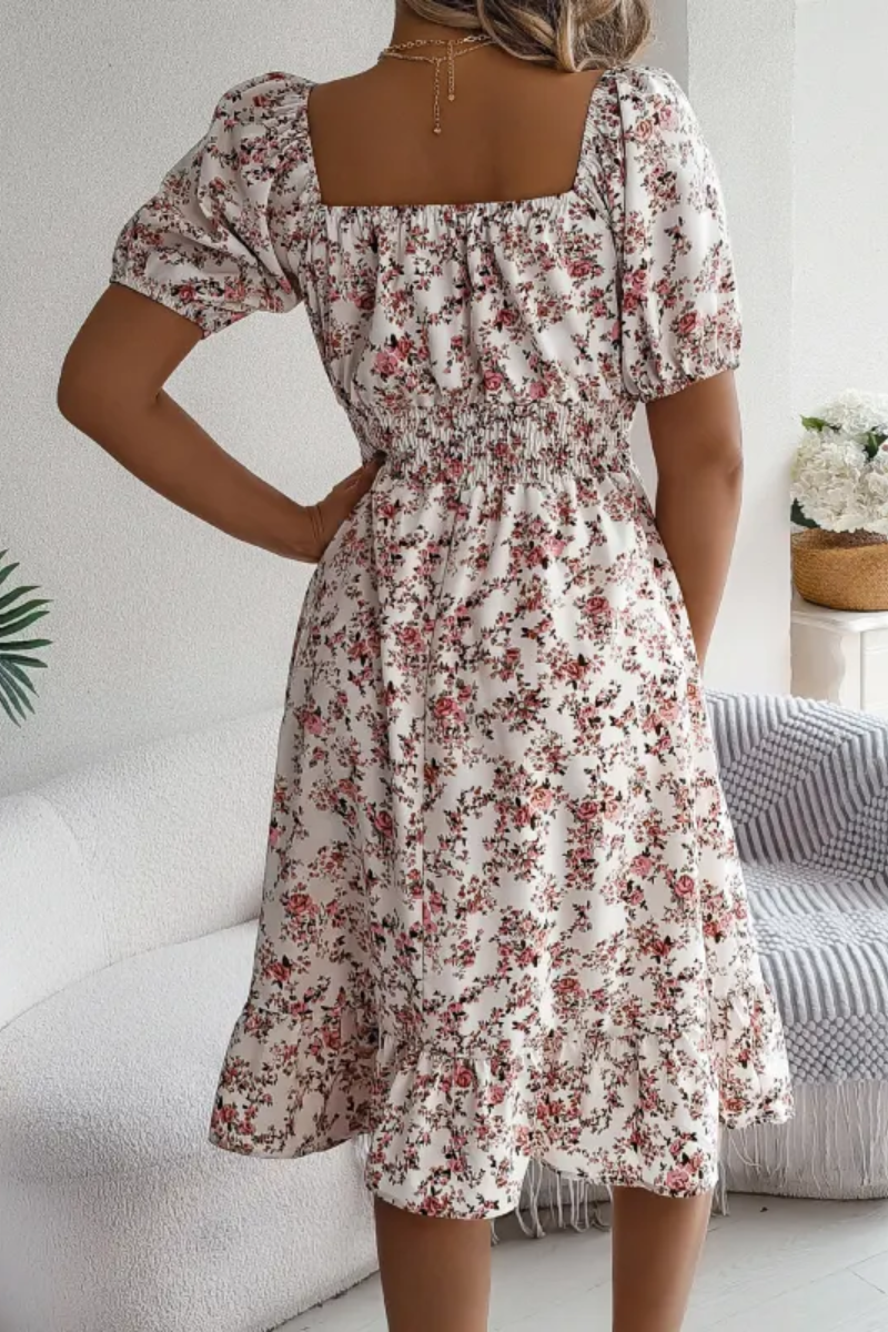 Lila | Women's Floral Ruffle Dress