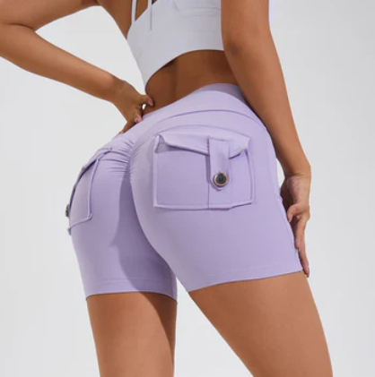 High-waisted shorts