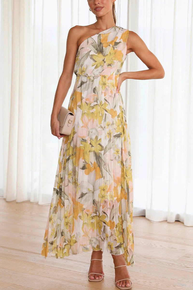 LD Printed off-the-shoulder dress