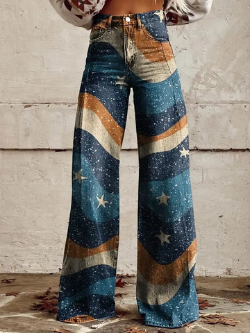 Edie - Retro wide-leg pants
