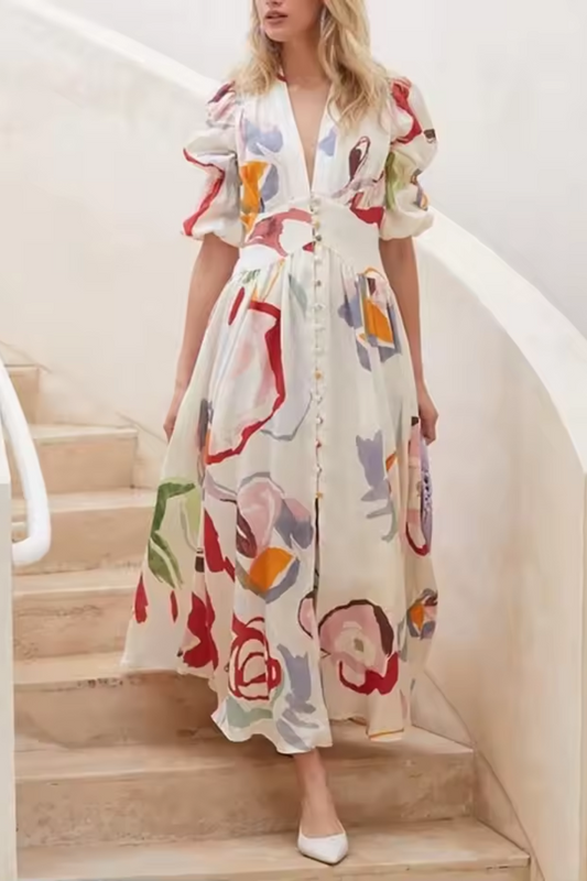 Isla | Women's Printed Long Beach Dress