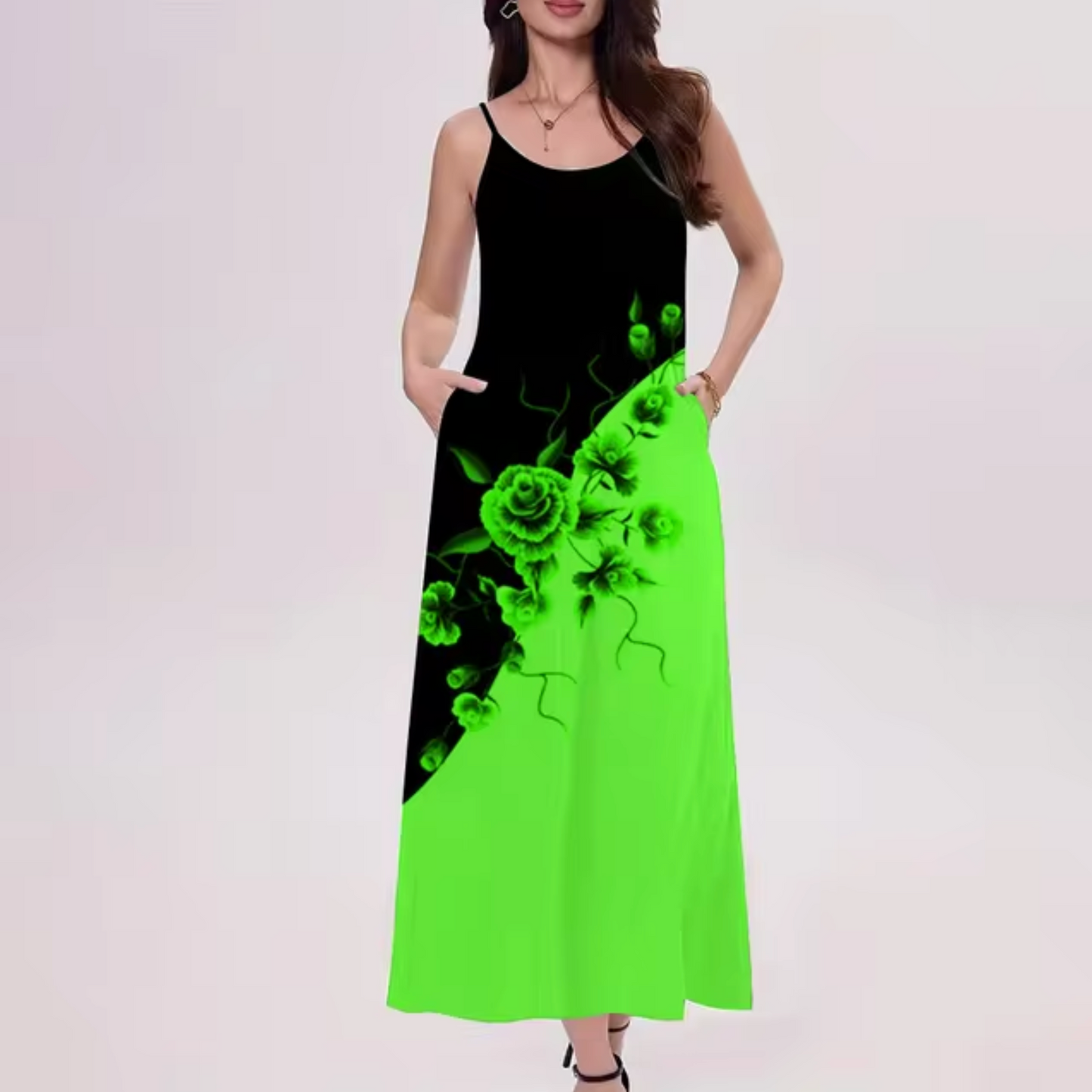 LP | Color Block Long Dress