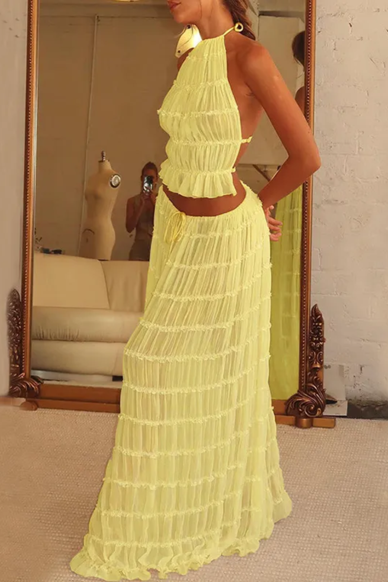 Sofia | Women's 2-Piece Halter Set