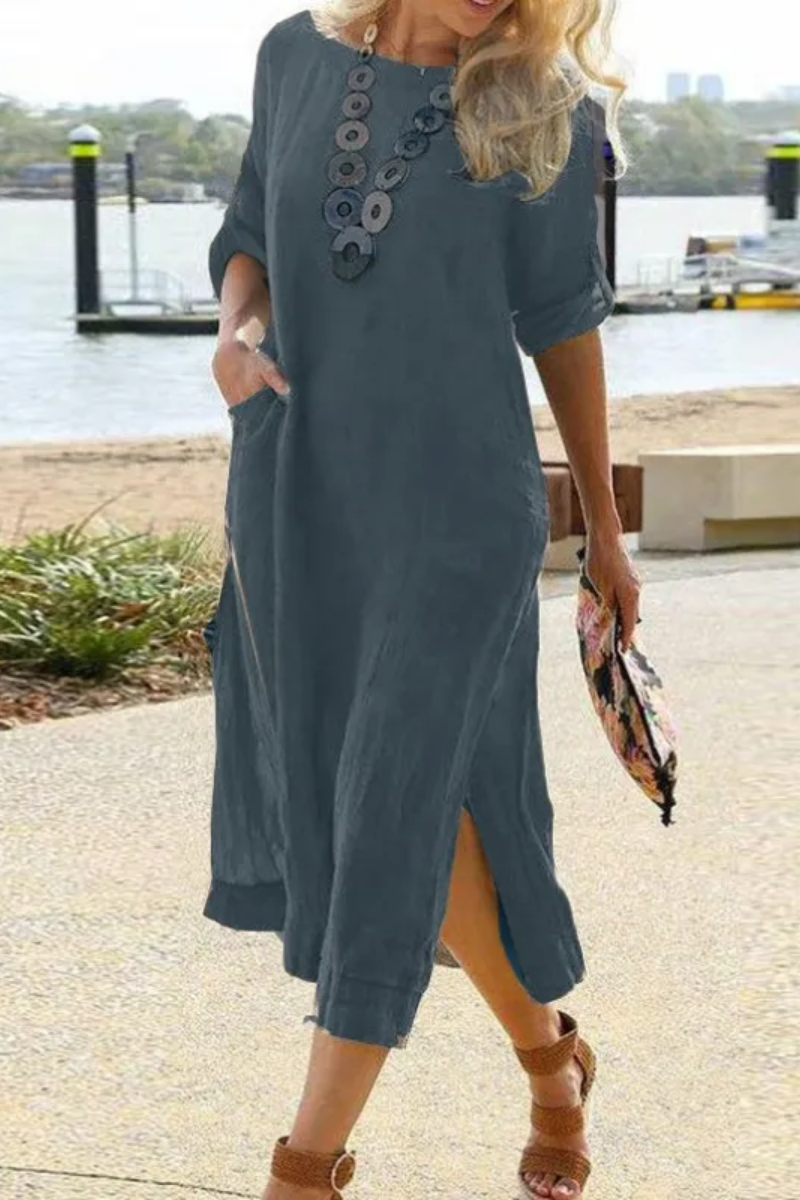 Clara | Women's Long Shirt Dress