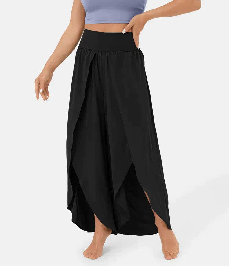 Women's split-leg palazzo pants