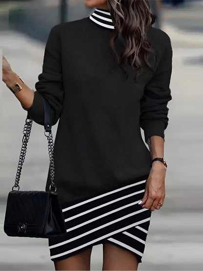 LP | Casual mini dress with high neck