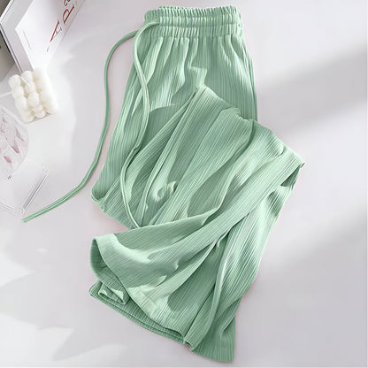 Chrysanthe | High-waisted wide-leg pants, cool and light