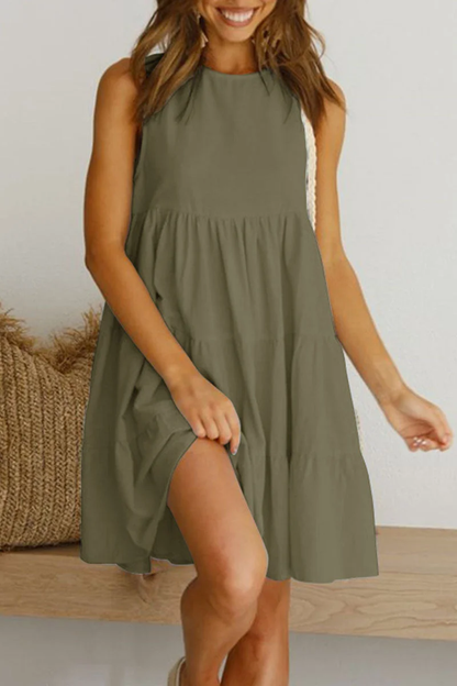 LP | Princess dresses with round neckline and casual, trendy patches