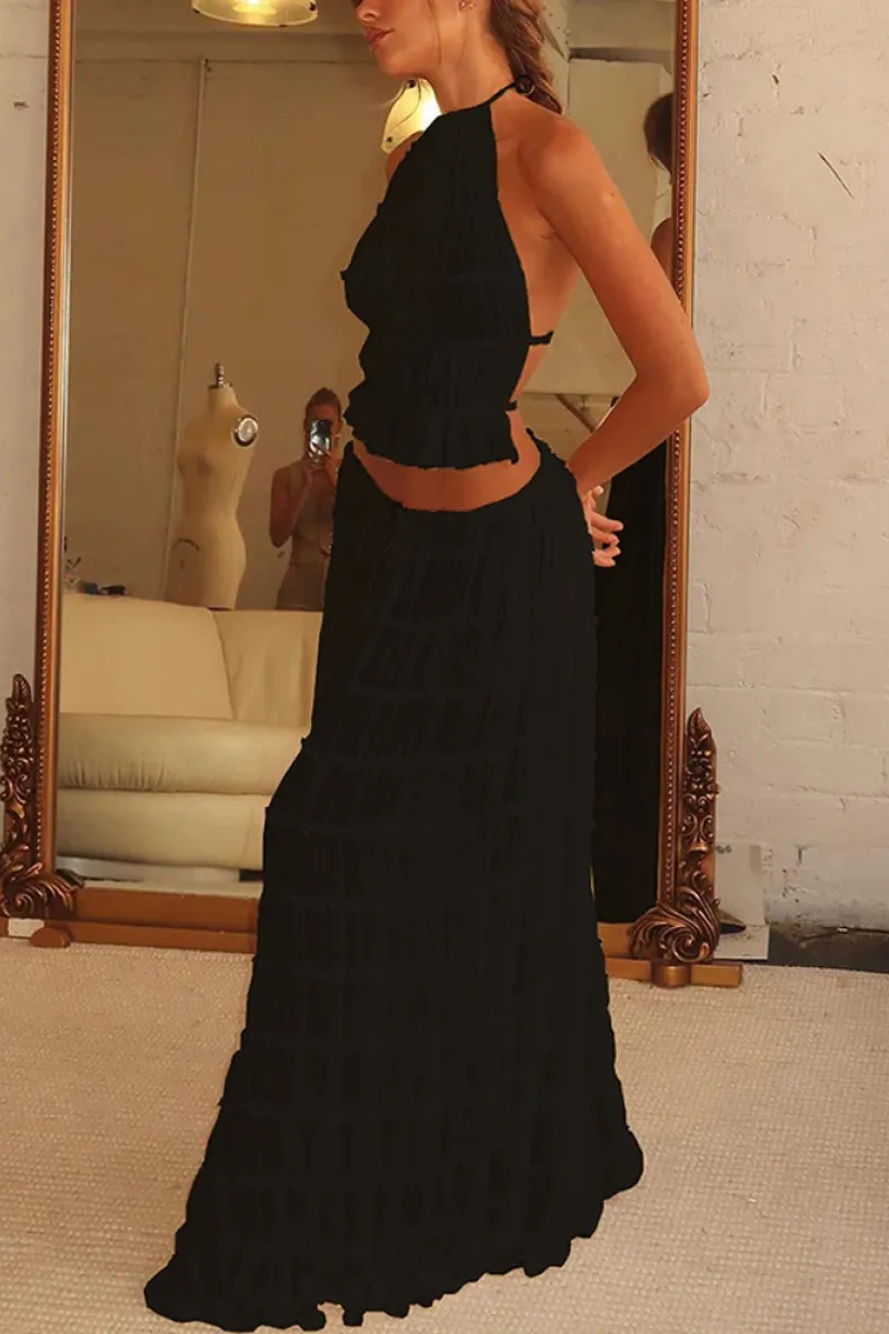Sofia | Women's 2-Piece Halter Set