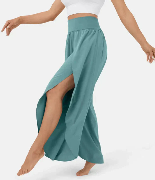 Women's split-leg palazzo pants