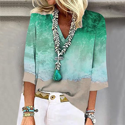 Brittley | Elegant multicolored blouse for women