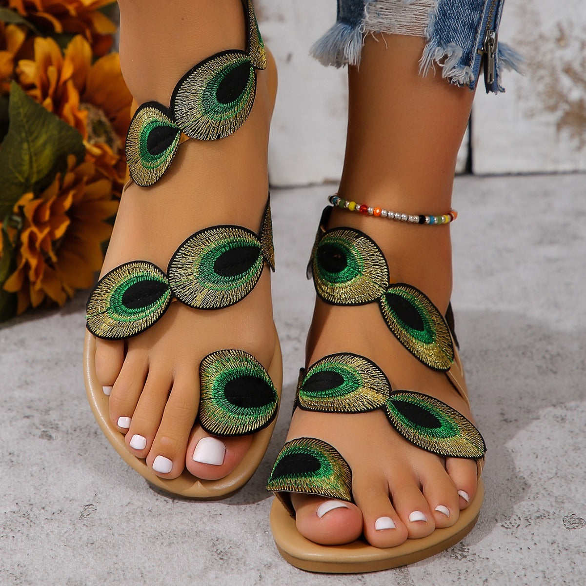 STELLA | Elegant and comfortable flat sandals for women
