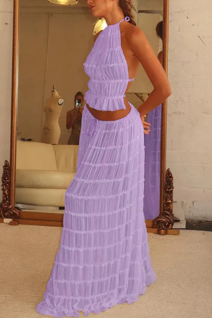 Sofia | Women's 2-Piece Halter Set