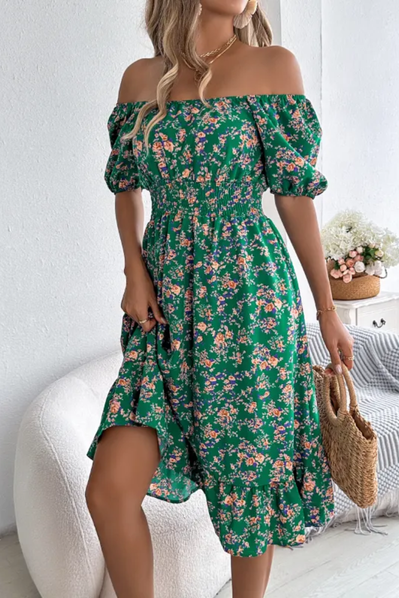 Lila | Women's Floral Ruffle Dress