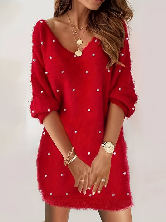 LP | Elegant V-neck blouse dress