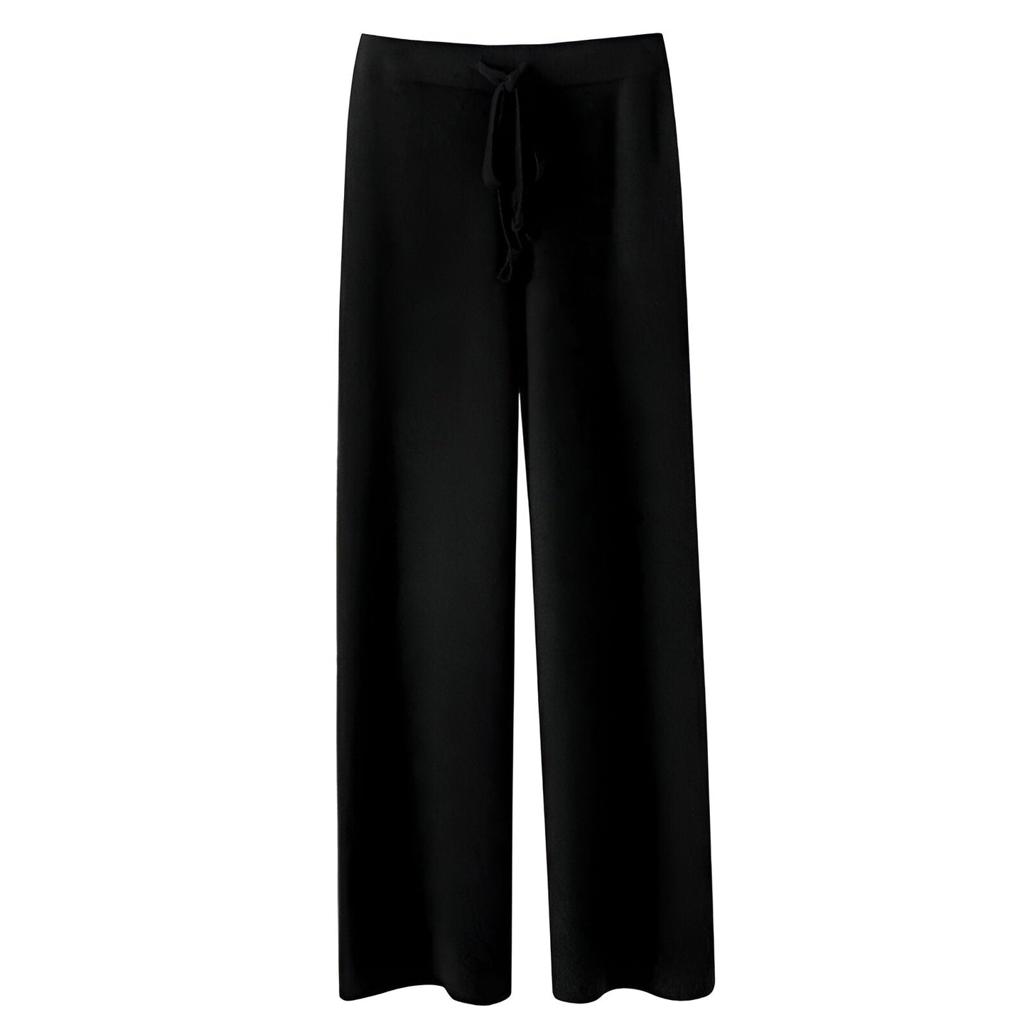Malina | Comfortable knitted wool pants with wide legs