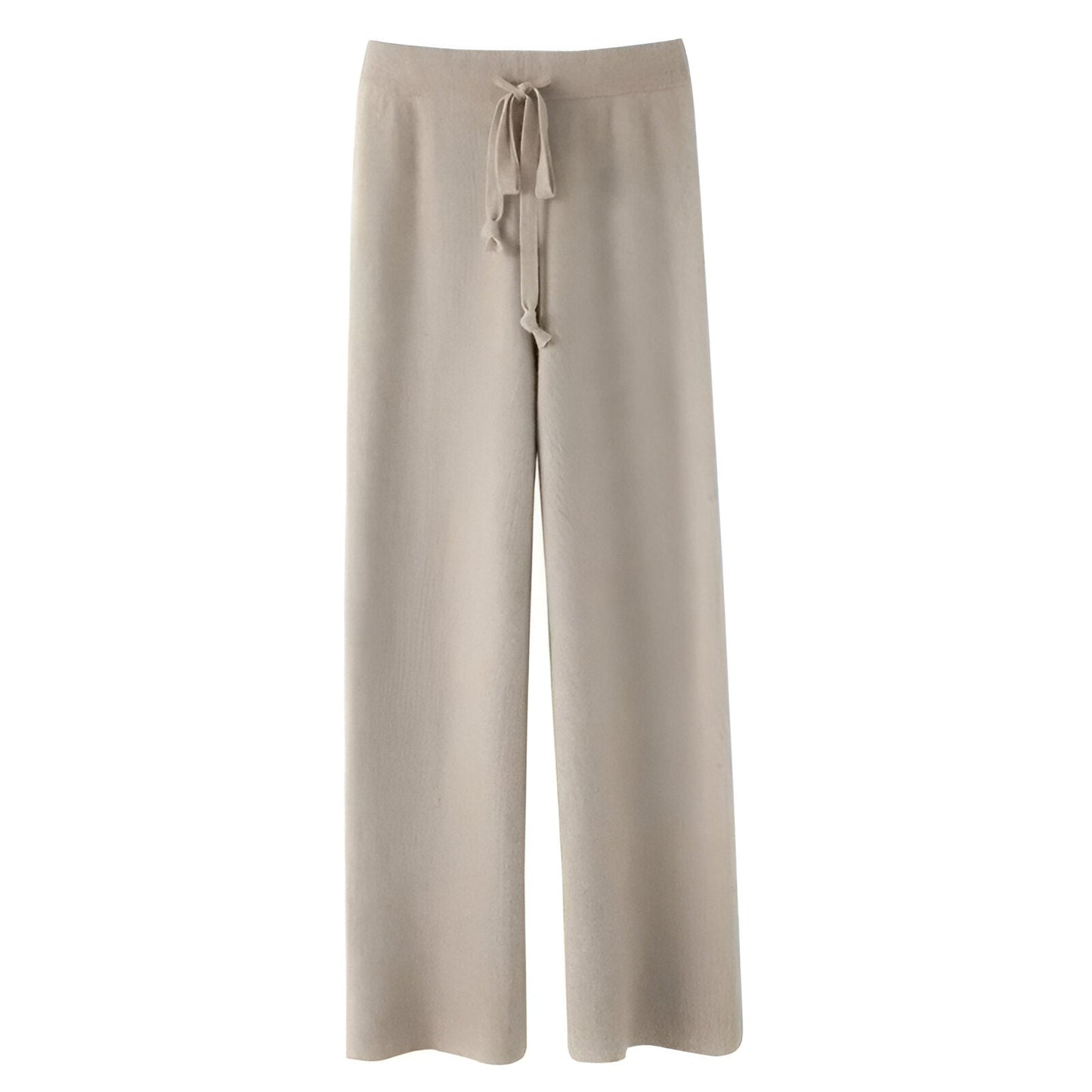 Malina | Comfortable knitted wool pants with wide legs