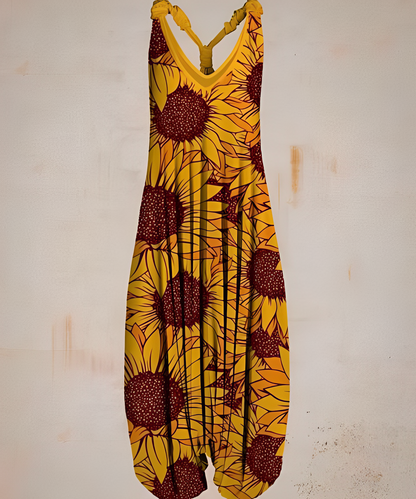 Casual jumpsuit in bohemian style