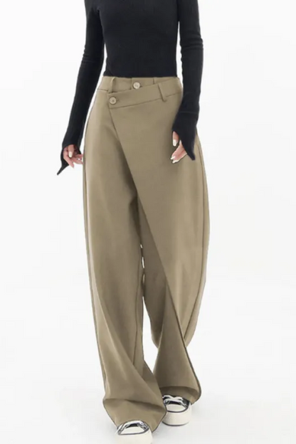 Zara | Women's Irregular Wide-Leg Pants